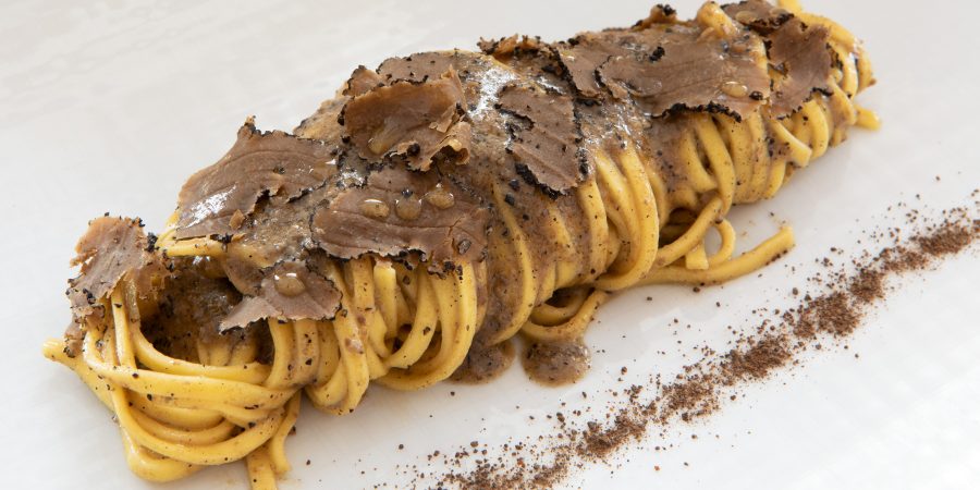 Spaghetti with Black Truffles